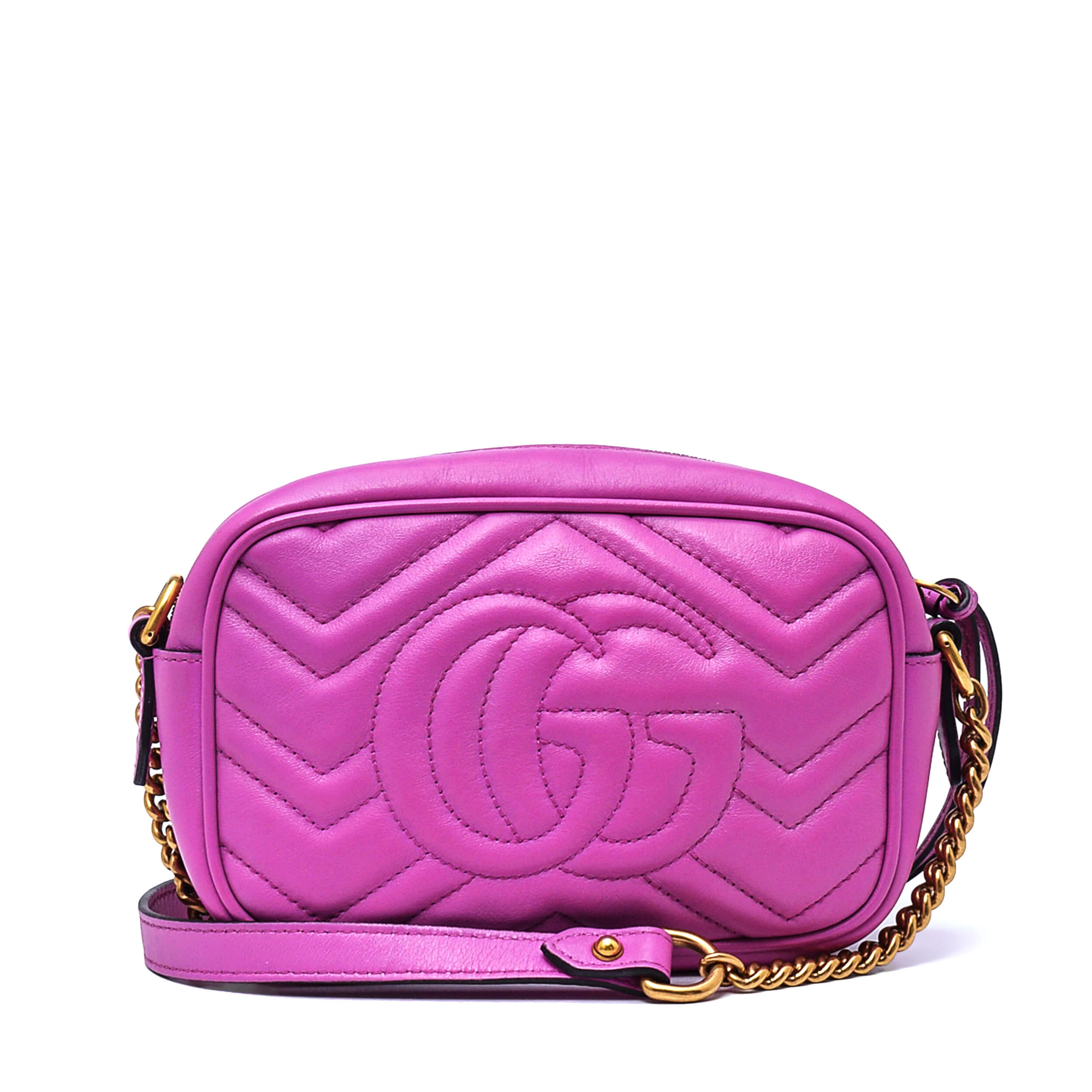 Gucci - Pink GG Marmont Matelasse Small Bag